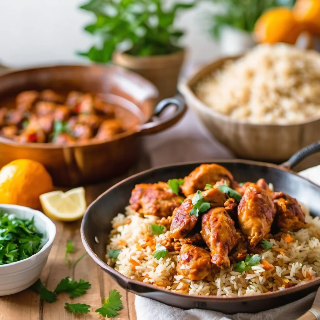 Crisp Paprika Chicken On Chorizo Rice | Constant Cookbook